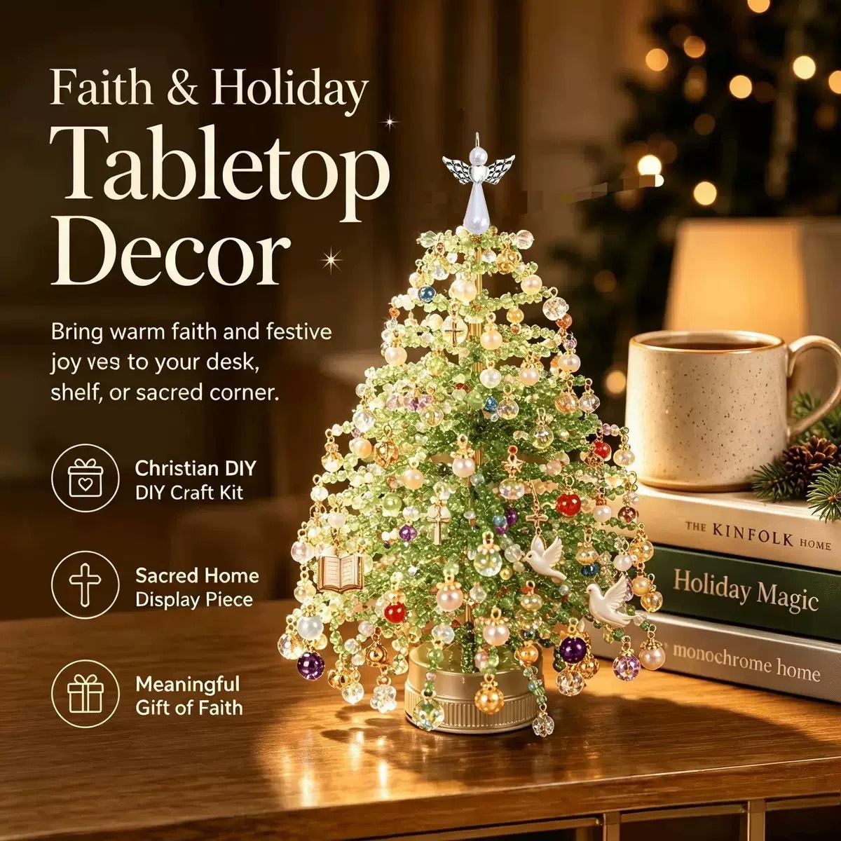 Resin Crafts Diy - Multi-thema DIY kralenboom knutselset ornament, beginnersvriendelijk,