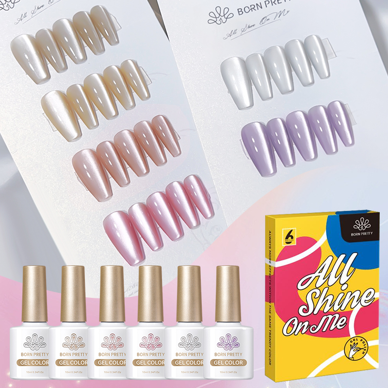 Resin Glitter Pack - BORN PRETTY 6-delige Moonlight Cat Magnetische