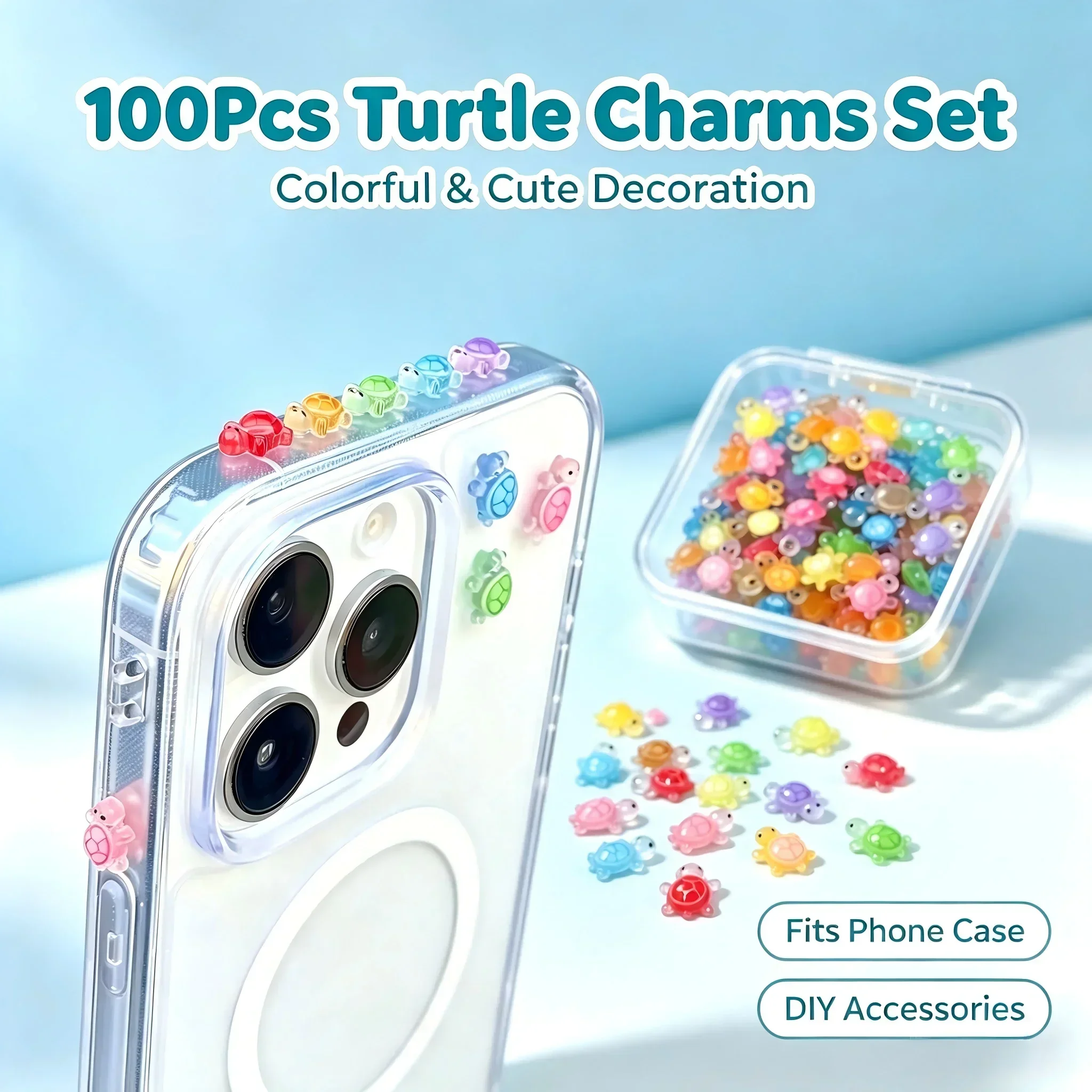 Resin Crafts Diy - 100 stuks/ Geluks-schildpad harsbedels Kpop Idol